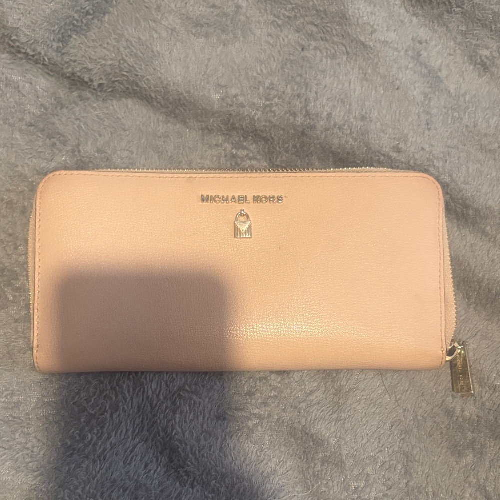 Michael Kors Blush Pink Zip-Around Wallet